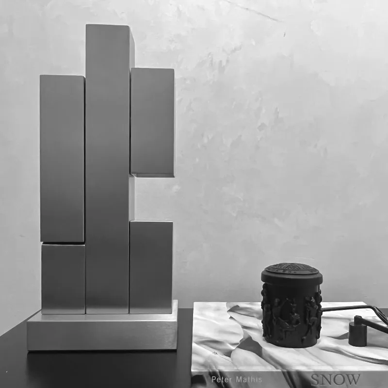 Stainless Steel Robot Nightlight Creative Industrial Style Night Light Bedroom Study Desktop Mood Lights Indoor Decor Table Lamp