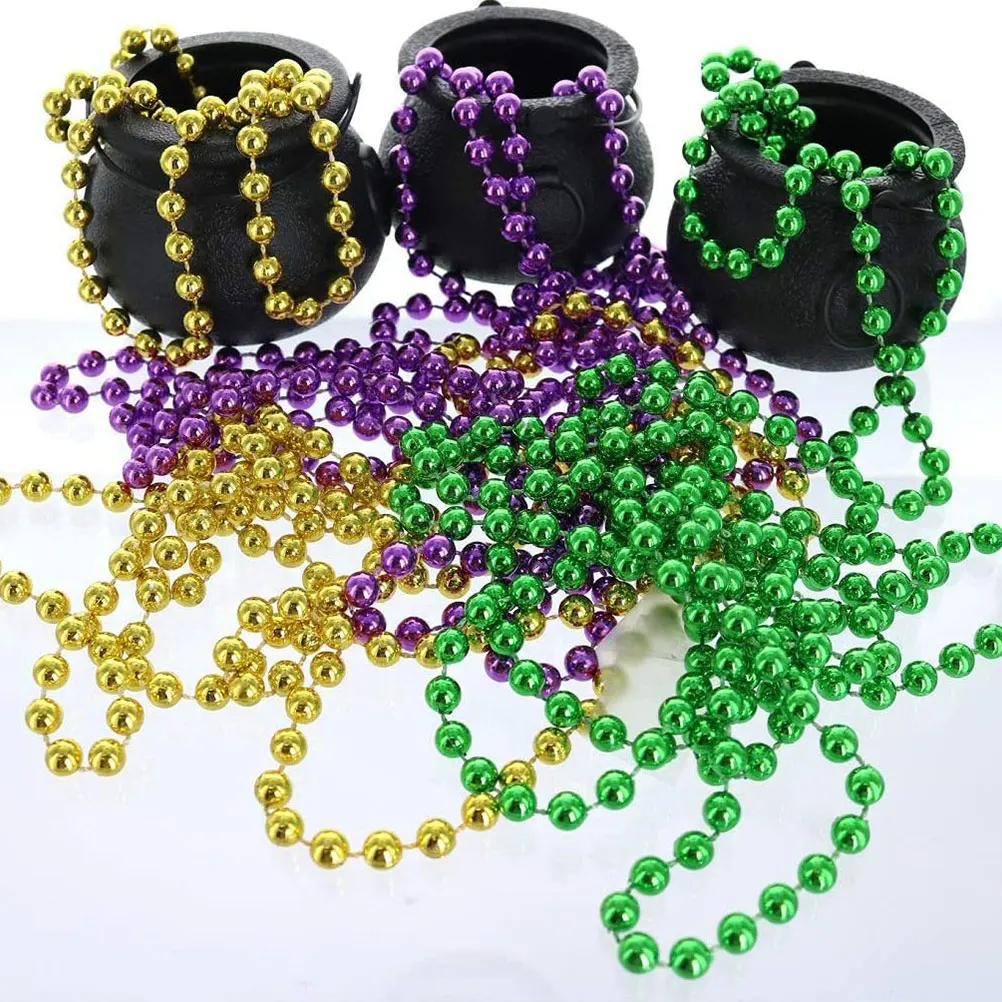 

15 Pcs Party Necklace Beads Necklaces Multicoloured Assorted Beaded Jewelry Plastic Colourful Colorful Miss Accessories