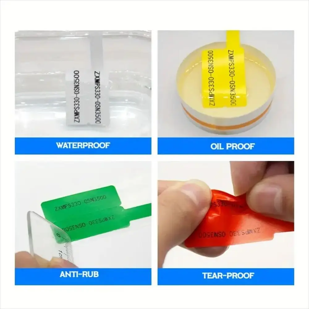 Label Kabel Tahan Air Tag Dapat Menulis Pada Label Kabel Tulisan Tangan Pembuat Stiker Label Cetak Berbentuk P Printer Laser