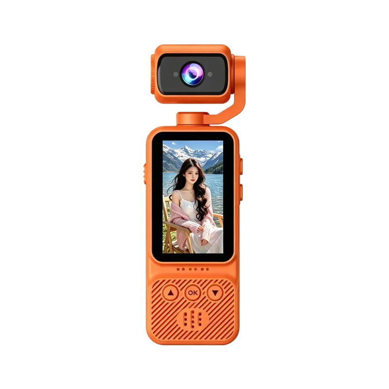 AliExpress Lenovo 4K HD WiFi Pocket Camera with Night Vision Video and Audio Recording Chest-Mounted Bike Dashcam 180-Degree Rotating Lens
