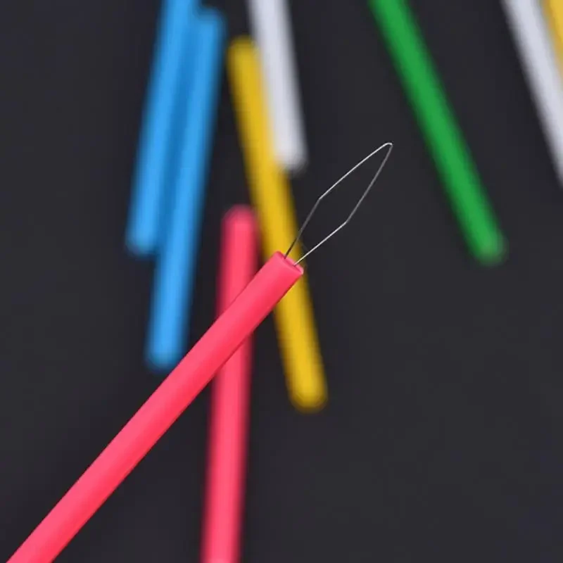 Leader Beader Einfädelhilfe Nähwerkzeuge Zylindrischer Bunter Nadel-Einfädler Näh-Einfädler DIY-Zubehör – Detail 8