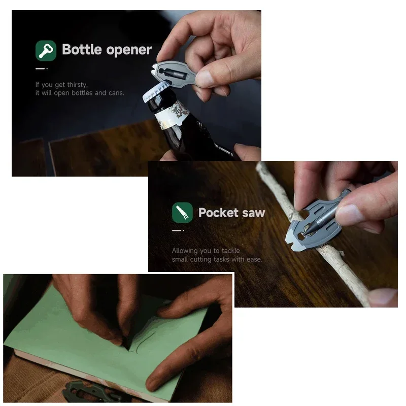 NEW Mini Crowbar Titanium Alloy Multifunctional EDC Tool Eternal Pen Nail Puller Bottle Opener Magnetic Suction Small Pendant