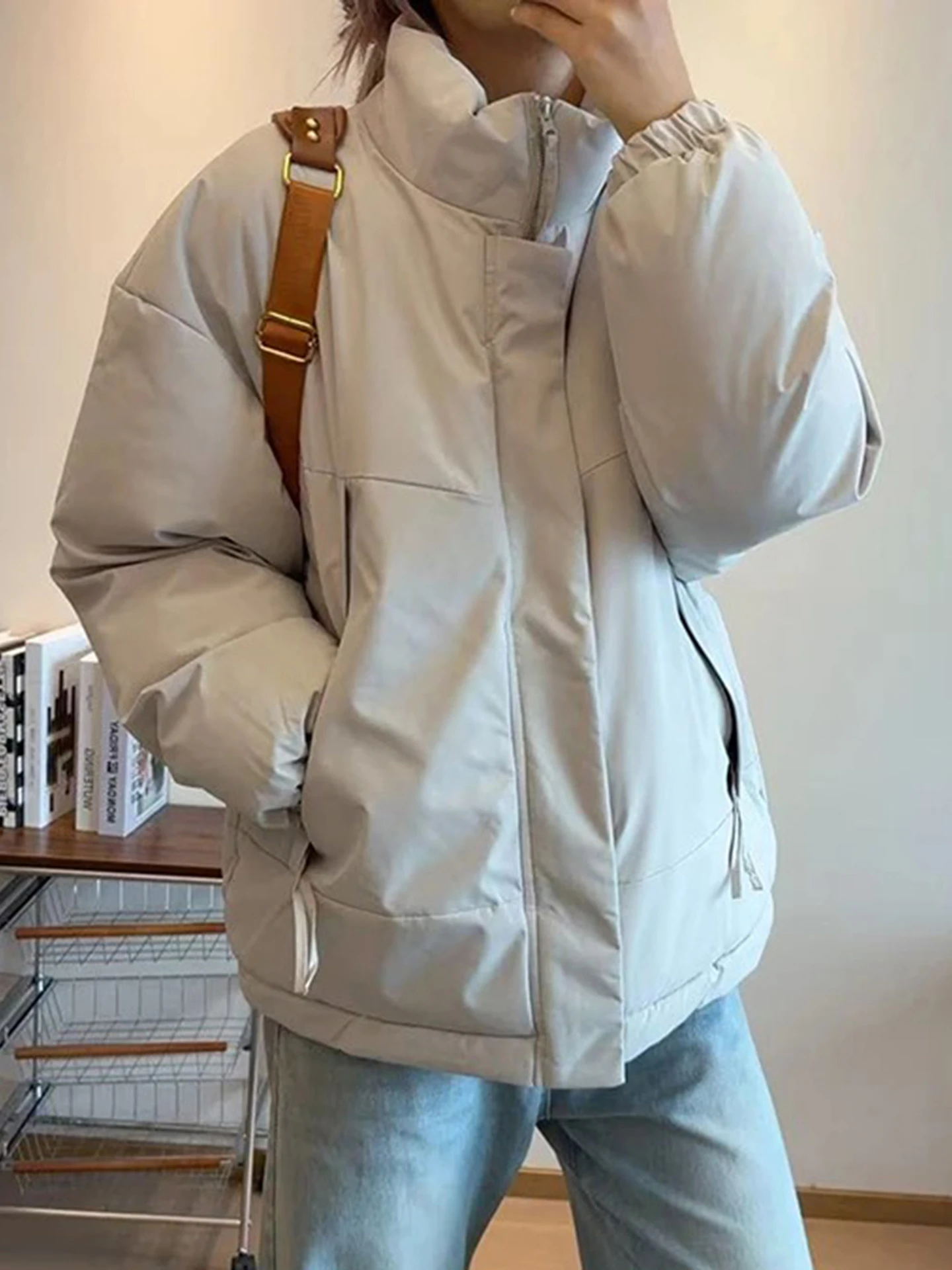 

Американская ветрозащитная водонепроницаемая утепленная хлопковая куртка с воротником-стойкой для мужчин, зимнее пальто, парная утепленная одежда