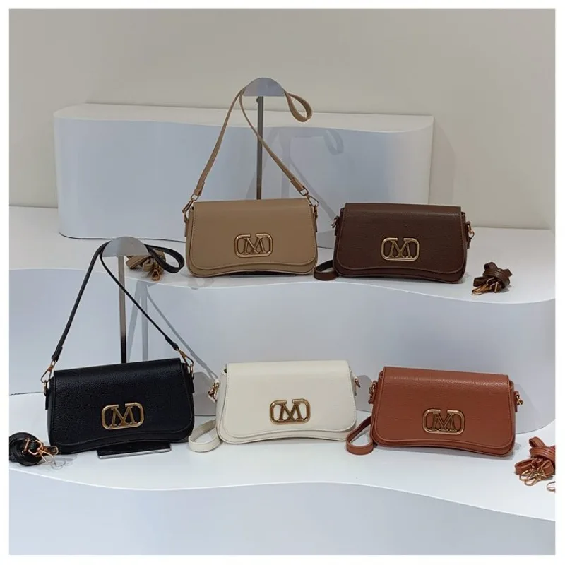 

Elegant Ladies Diaper Bag Classic Designer Leather Handbag Crossbody Shoulder Bag Vintage Fashionable Trendy