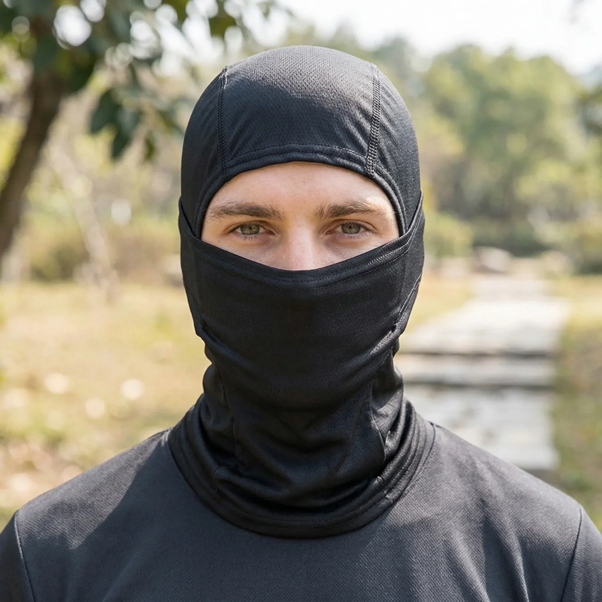 Sommerliche, elastische, atmungsaktive Sturmhaube für Damen und Herren, Sonnenschutz, Fahrrad-Vollgesichtsmaske, Schal zum Wandern, Angeln, Skifahren – Detail 8