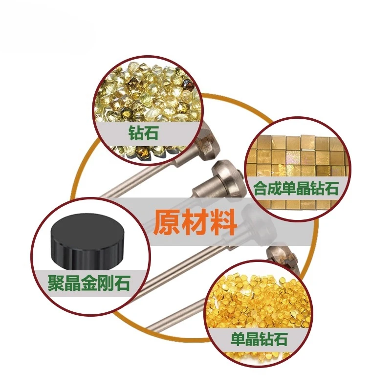 Single crystal hand-bent knife, turning knife and polishing machine, jewelry turning knife with handle, jewelry tools