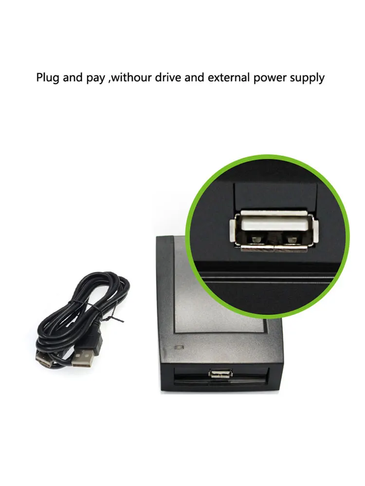 Smart Desktop Card  Reader Usb Port with Softare ID 125K set Card Number 8/10 Digit /Hexadecimal Output