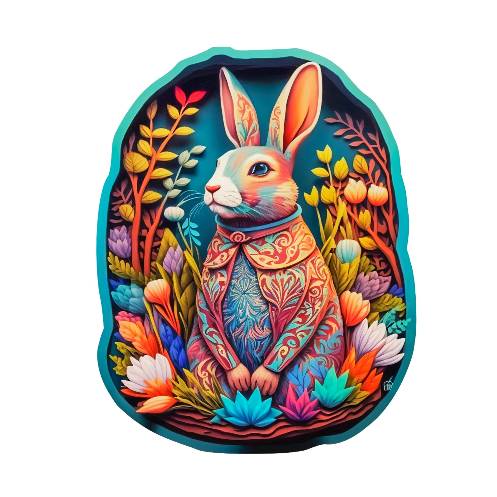 

Colorful Rabbit Wooden Puzzle Toys, Irregular Animal Shapes, Stress Relief Toys, Holiday Birthday Gift