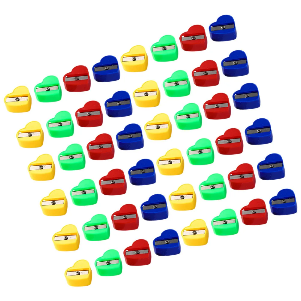 

80pcs Colorful Manual Pencil Sharpener Single Hole Reusable For Kids School Supplies Handheld Sharpeners Bulk Crayon Mini Tool