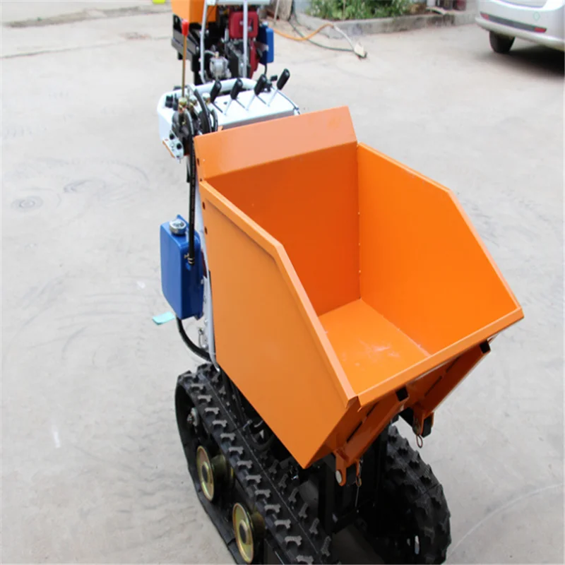 

Hydraulic Mini Transporter Loader Micro Tracked Crawler Dumper 6.5HP SY300C Rubber Track Dumpers