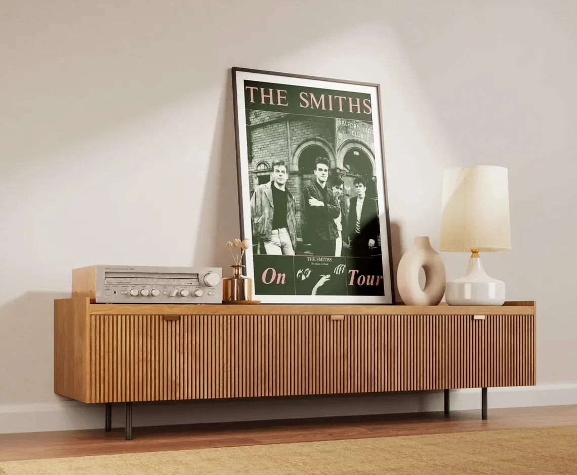 The Smiths Poster | Album Tour Poster | Classic British Rock Album Art Canvas Print | Retro Music Wall Decor