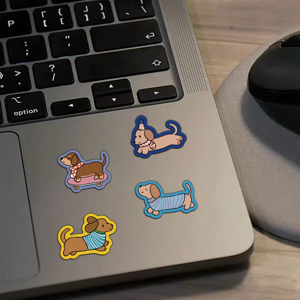 50PCS Creative Sausage Dog Diverse Personalized Graffiti Decoration Stickers Luggage Notebook Refrigerator Skateboard Wholesale