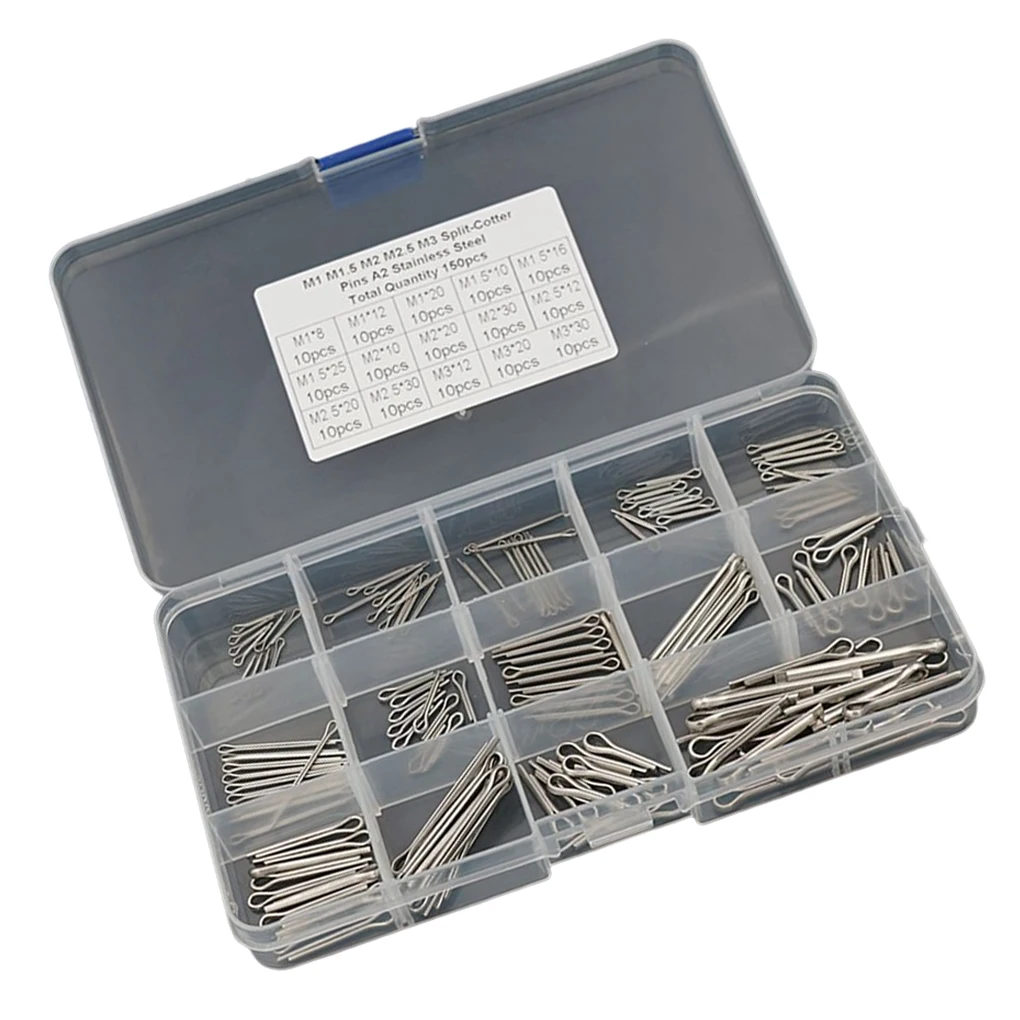 150X Stainless Steel Cotter Pins U Tractor Corrosion Resistant Clips Car