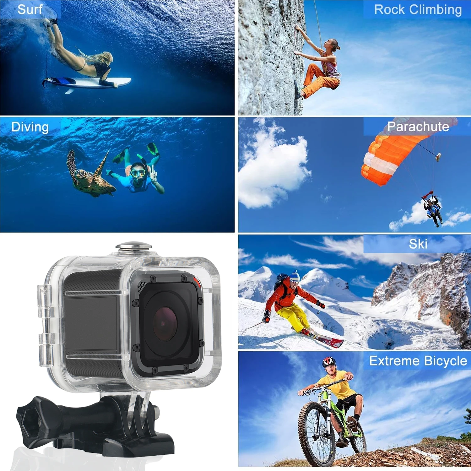 Waterproof Housing Case for Gopro Hero 5 4 Session Underwater 45M Protection Box for GoPro Hero5 Session Accessories