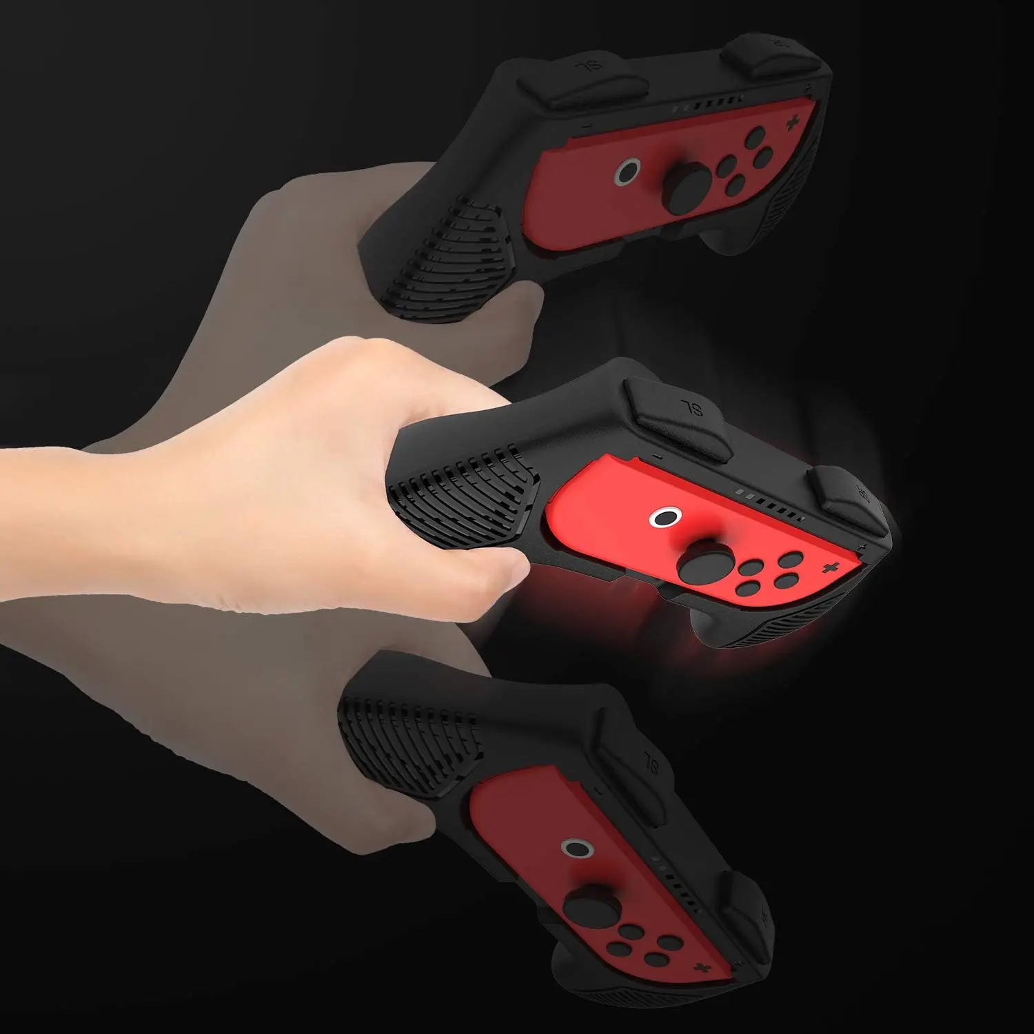 مقابض عجلة قيادة LinYuvo للتحكم في التبديل ، مقابض يد من Joycon ، ماريو كارت 8 ديلوكس ، 4 عبوات