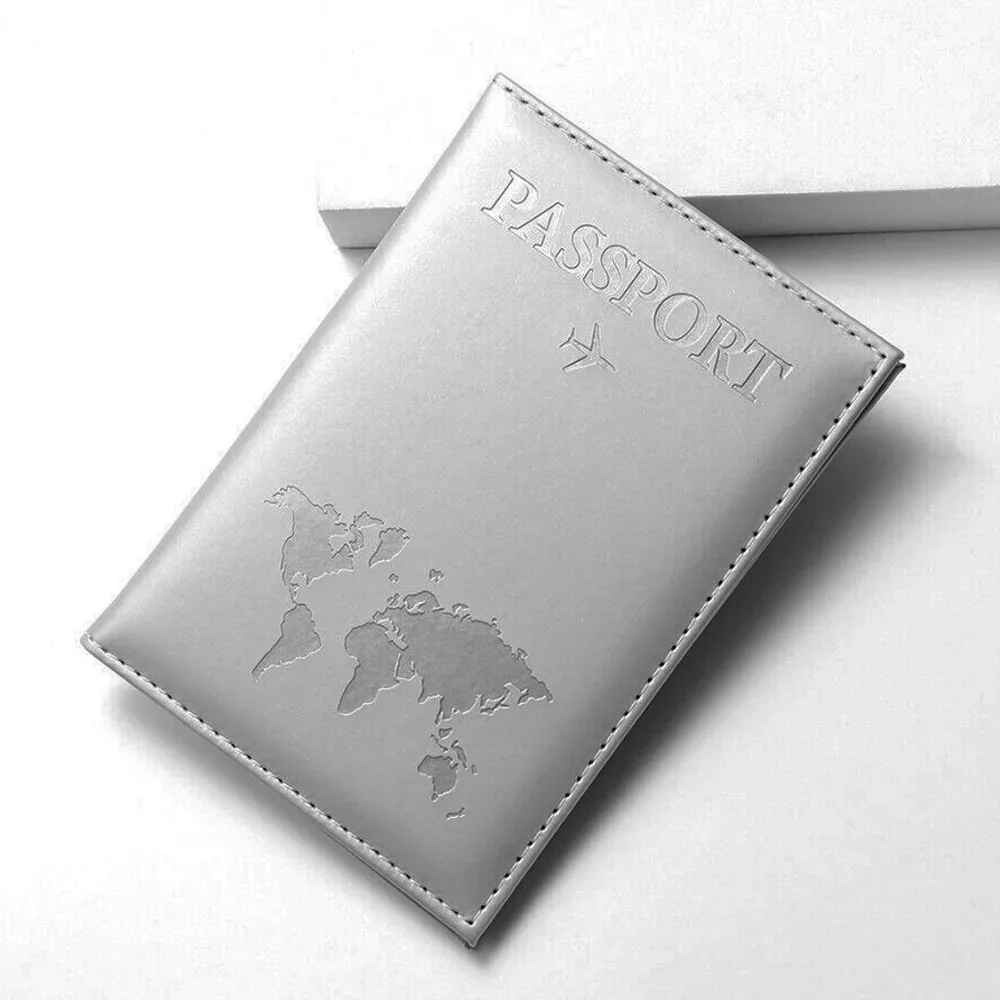 Multi-Function ID Bank Card Credit Card Protector Passport Storage Bag Women Men RFID Vintage Business Passport Covers Holder