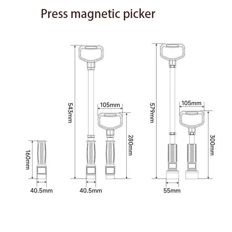 Magnetic Handling Tool Press Pickup Manual Strong Magnetic Adsorption To Lift MP Suction Bar Iron Plate