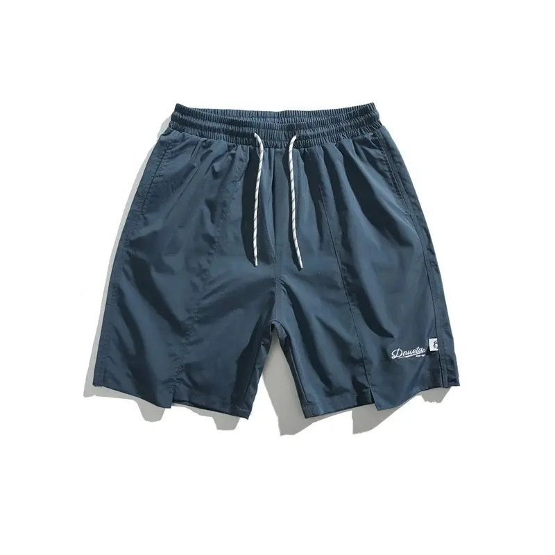 Summer New Embroidered Casual Shorts Men's Quick Drying Short Pants Outdoor Beach Pants Cycling Running Tennis Fitness Sports