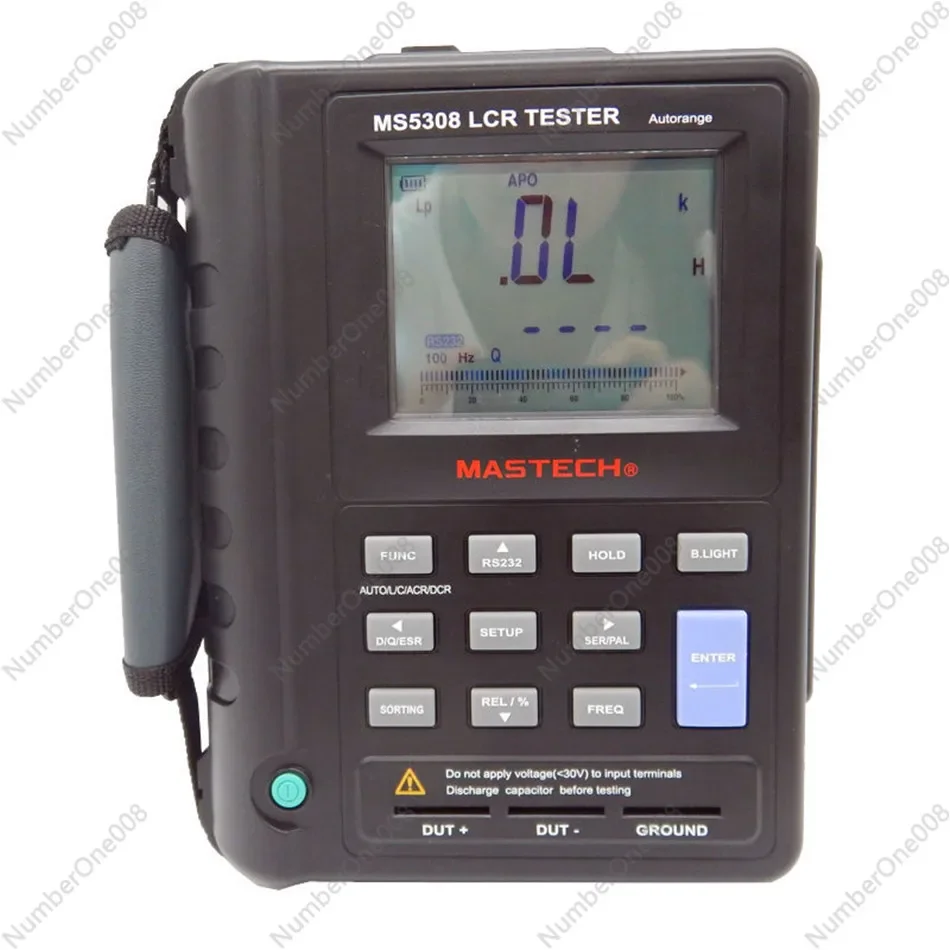 MS5308 LCR Meter Portable Auto Range LCR Tester High-Performance 100Khz