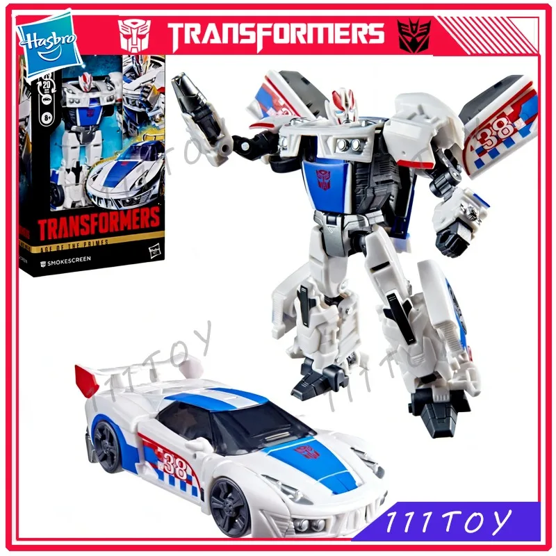 En stock, juguetes clásicos de Hasbro Transformers Age Of The Primes Deluxe Smokescreen, figura de acción, juguete robot, coleccionables, regalo, hobbies