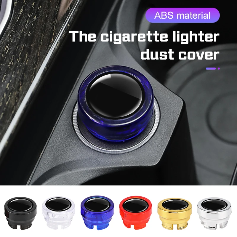 Car Cigarette Lighter Cover DustProof Decoration Cap For Car Interior Accessories Universal Car Cigarette Lighter Button Cover