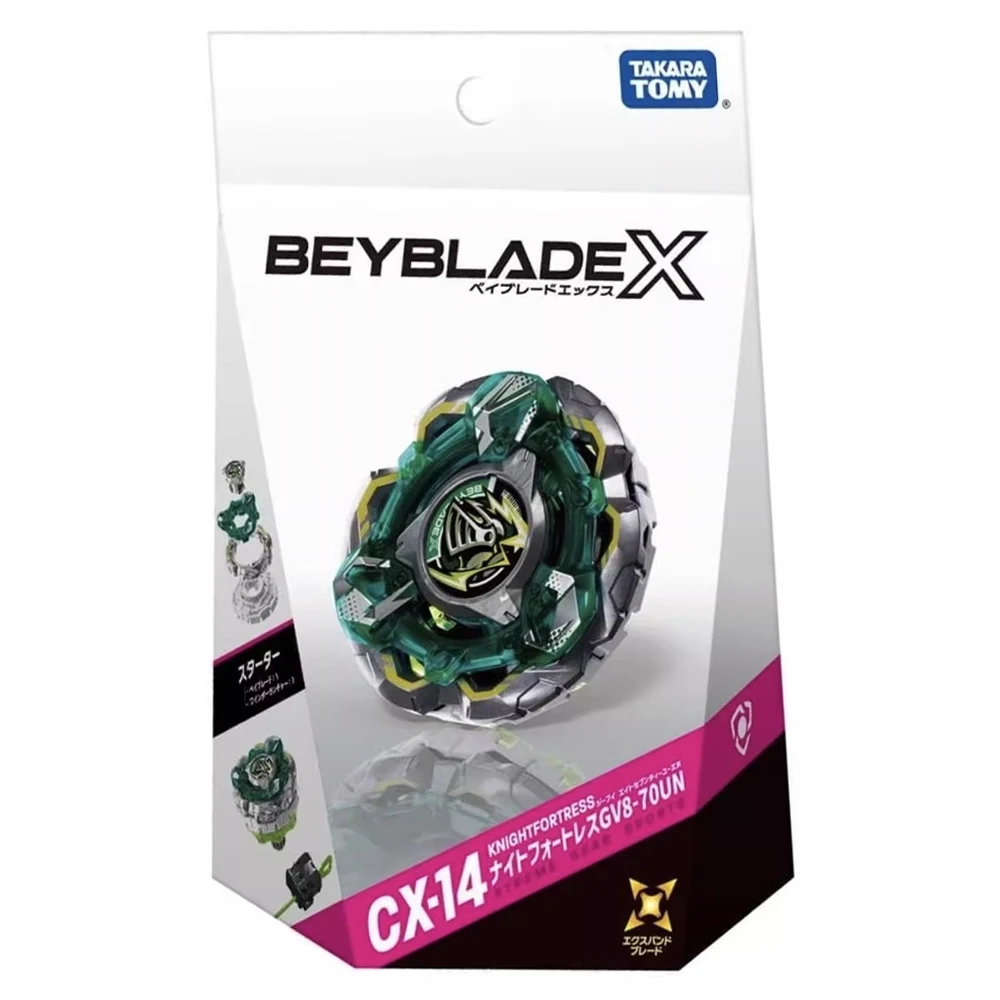 

TAKARA TOMY BEYBLADEX X CX-14 Starter Knight Fortress GV8-70UN CX 14
