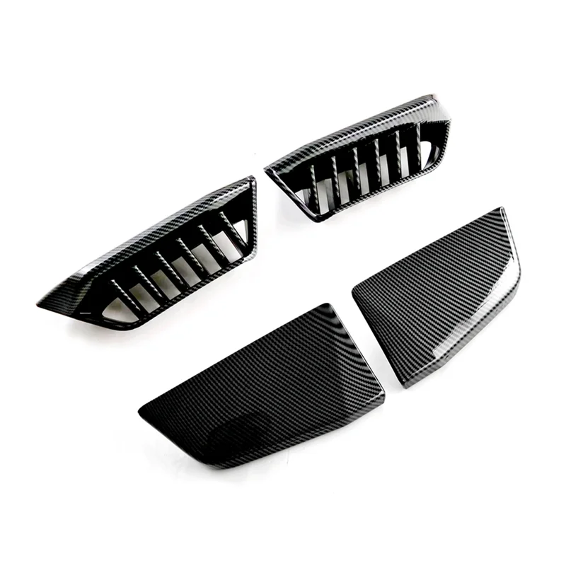 

For Toyota Yaris Ativ/Vios 2023 2024 Car Front Rear Fog Light Lamp Cover Trim Replacement Parts Accessories ABS Carbon Fiber