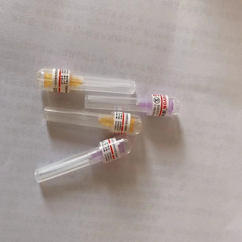 

34G 1.5mm 4mm Needle Piercing Transparent Syringe Injection Skin Prick Tip Glue Clear Cap For Pharmaceutical injection needle