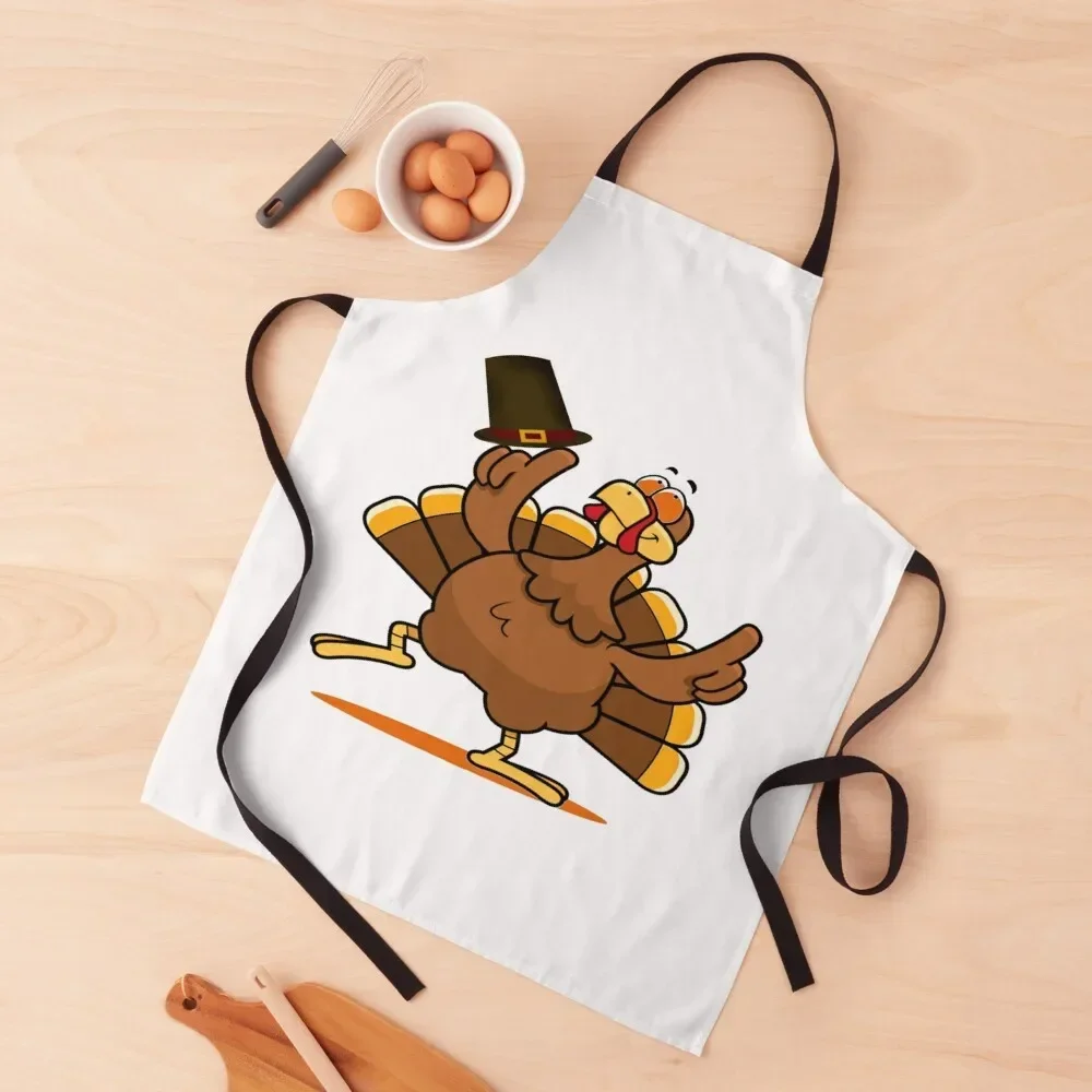 

Happy Thanksgiving Turkey Day Funny Gift Apron Nursing Teacher custom women's kitchen Women's Home Clothes Apron