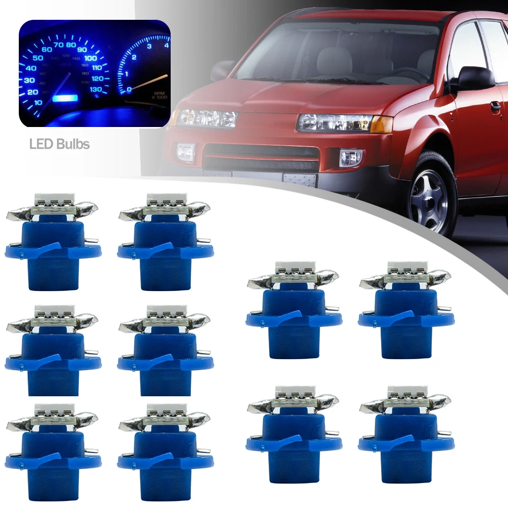 10Pcs Led Bulbs Car Speedometer Cluster Dashboard Idiot Backlight For Saturn Vue Lon L100 L200 LS1 LW200 SC2 SL1 SW2