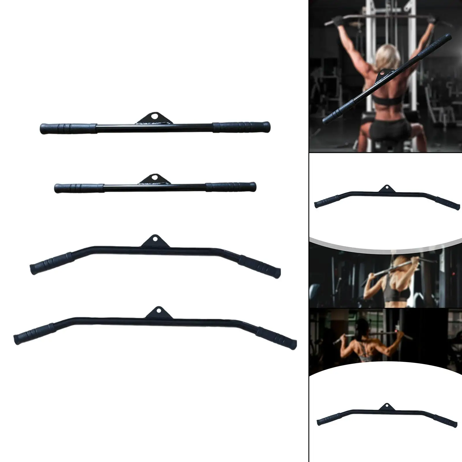 Attacco per macchina per cavi LAT Bar Allenamento per il corpo Attrezzatura da palestra per fitness Tirare verso il basso Maniglia per allenamento per tricipiti posteriore Uso versatile