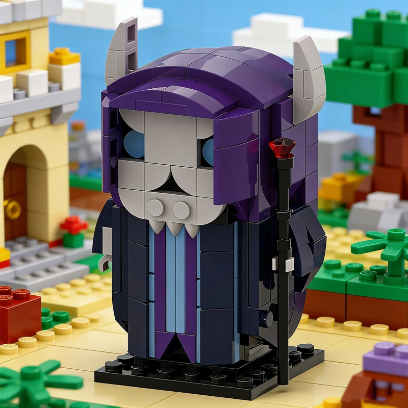 194 PCS Brickheadz Style Lich Brickheadz MOC Customize Modular Building Block Simple Design Technology DIY Holiday Toy Gifts