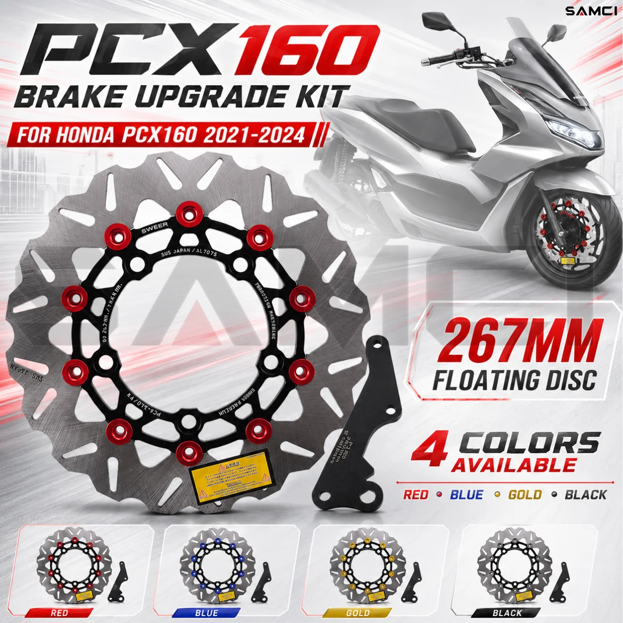 disco-freno-moto-267mm-in-lega-di-alluminio-disco-flottante-con-kit-staffa-adattatore-pinza-freno-per-honda-pcx160-2021-2024-2023