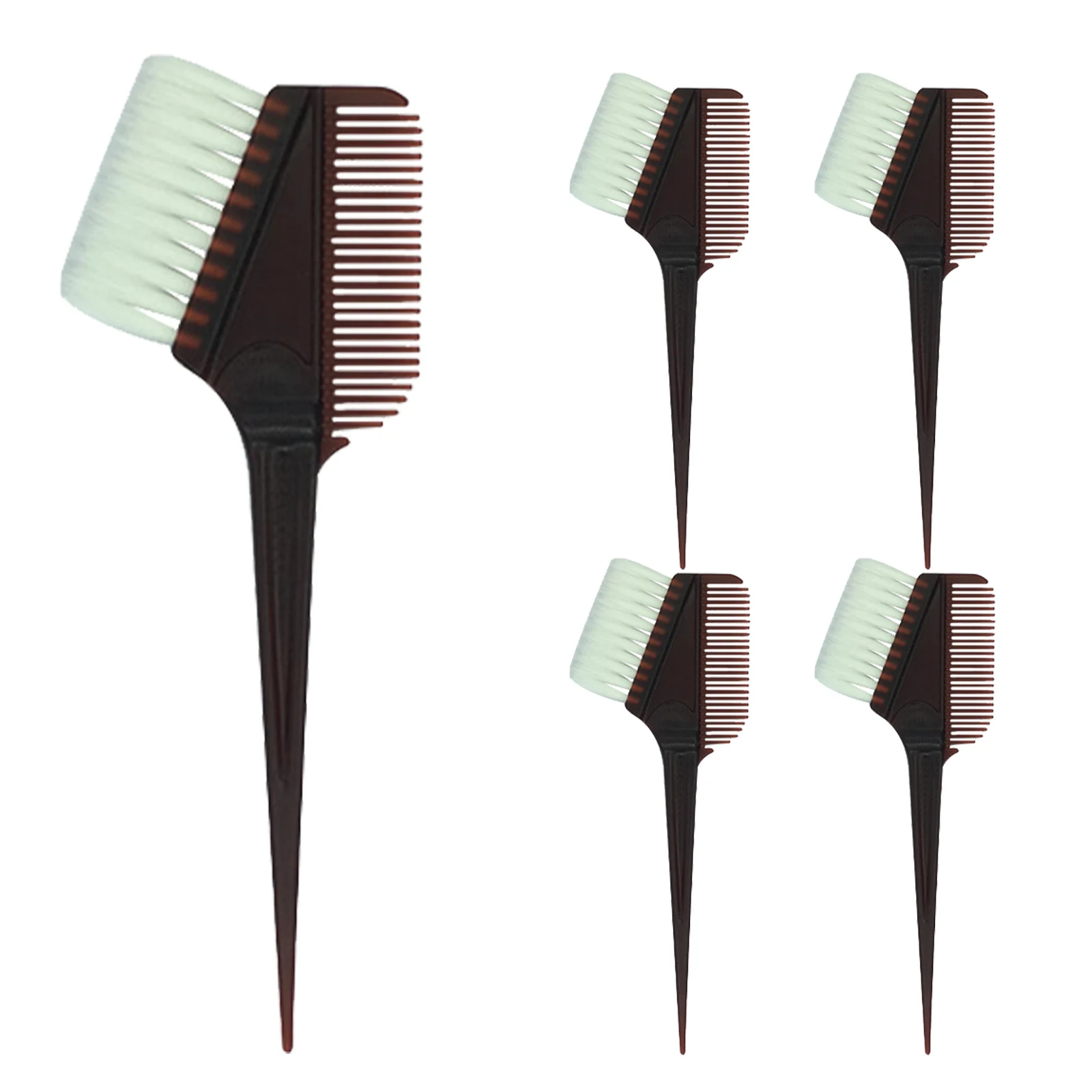 

Hair Dye Bowl Comb Brush Kit 5Pcs for Hair Coloring Styling Tools DIY Barber Hairdresser Coffee Set