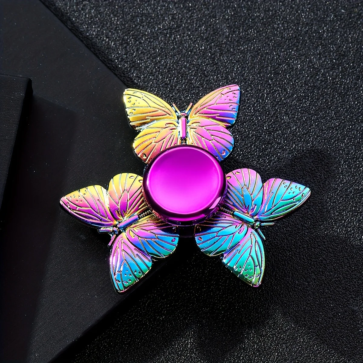 Colorful Metal Butterfly Spinner Toy, Sensory Finger Spinners for Tabletop Decor, Birthday Gifts, Durable Construction