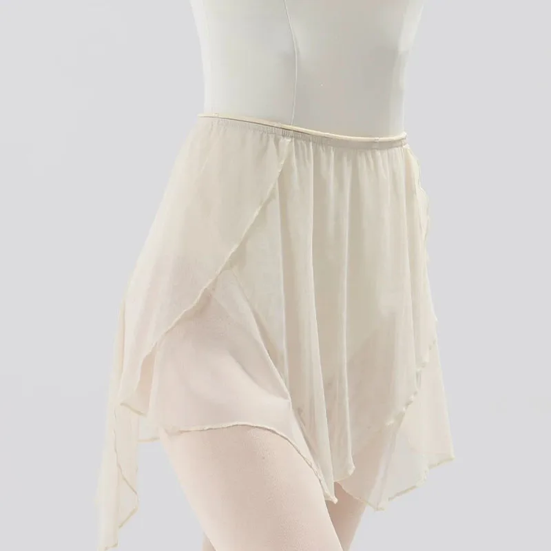 กระโปรงบัลเล่ต์ผู้หญิง ผู้ใหญ่ ดีไซน์ไม่สมมาตร ผ้าไหมพรม กระโปรงบัลเล่ต์แบบพัน กระโปรงบัลเล่ต์แบบทูทู กระโปรงสเก็ต กระโปรงนักบัลเล่ต์ ชุดฝึกซ้อมยิมนาสติก ชุดเต้นรำ