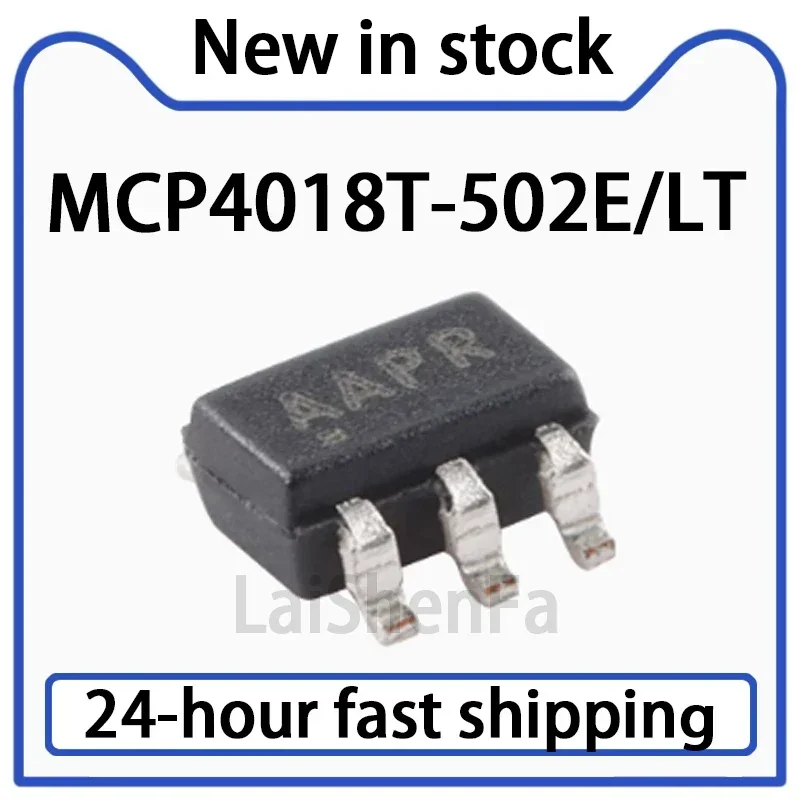 5PCS MCP4018T-502E/LT SC-70-6 7-bit Single Channel Digital Potentiometer Chip in Stock