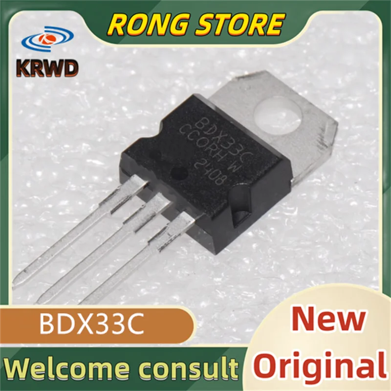 10PCS BDX33C  New and Original Chip IC BDX53C  BDX53  BD53 TO-220