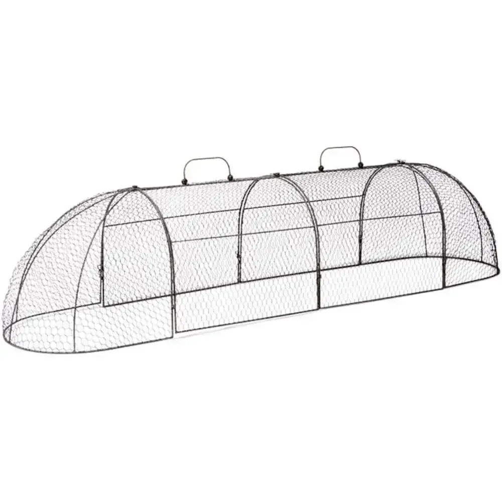 Chicken Wire Arch Cover for Garden Plants - Extra Large Metal Tunnel Cage Set Protecting from Wildlife