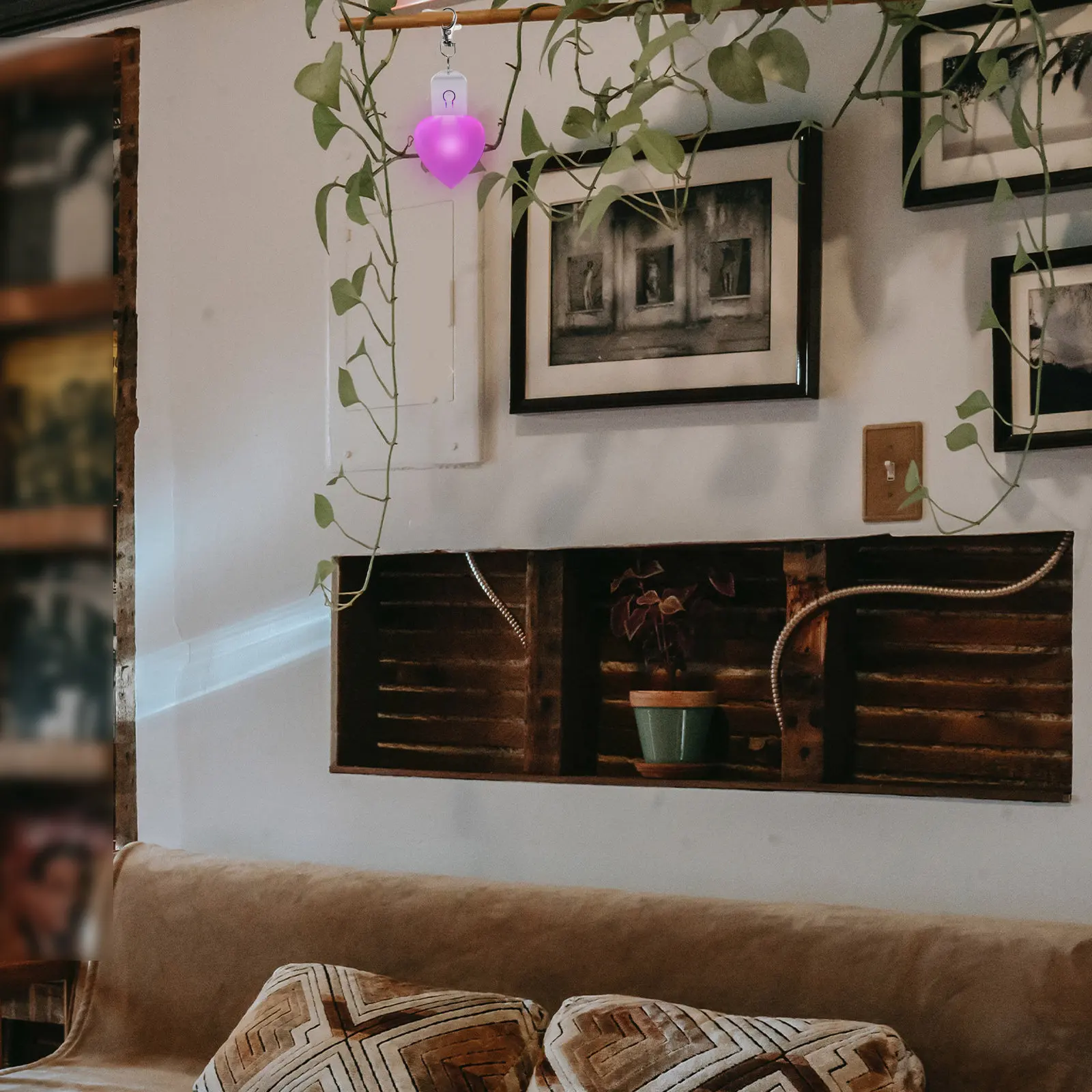 

Heart-Shaped Sublimation LED Acrylic Keychain Night Light Blank DIY Glow Decor for Bedrooms Living Rooms Parties Holiday Craft