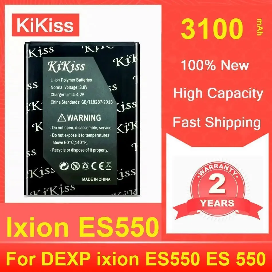 

Аккумулятор Kikiss 3100 мАч Ixion ES550 для DEXP ES 550