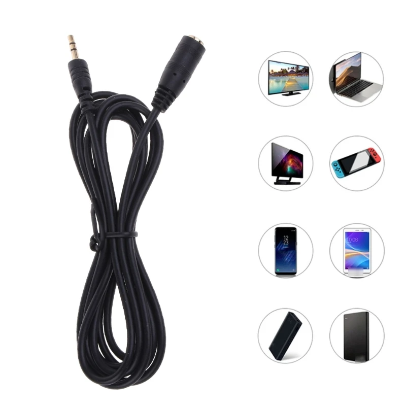150cm/300cm 2.5mm 수-암 잭 연장 코드 오디오 AUX 케이블 와이어 라인, 2.5mm 스마트 폰 헤드폰용