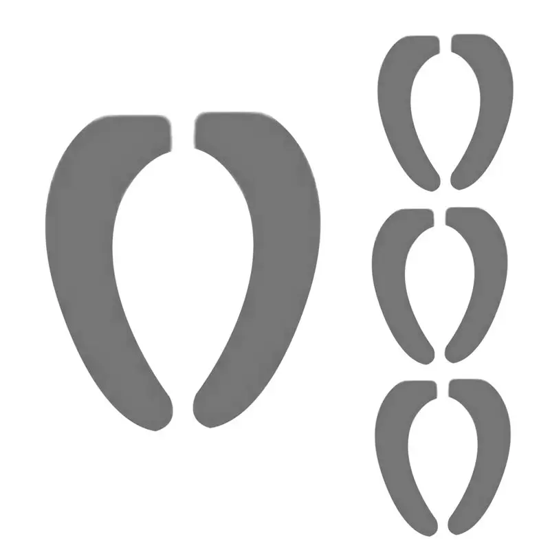 

AB46-Warm Cushioned Toilet Seat Cover Reusable Toilet Seat Cover Toilet Memory Foam Cushion Pad 4 Set