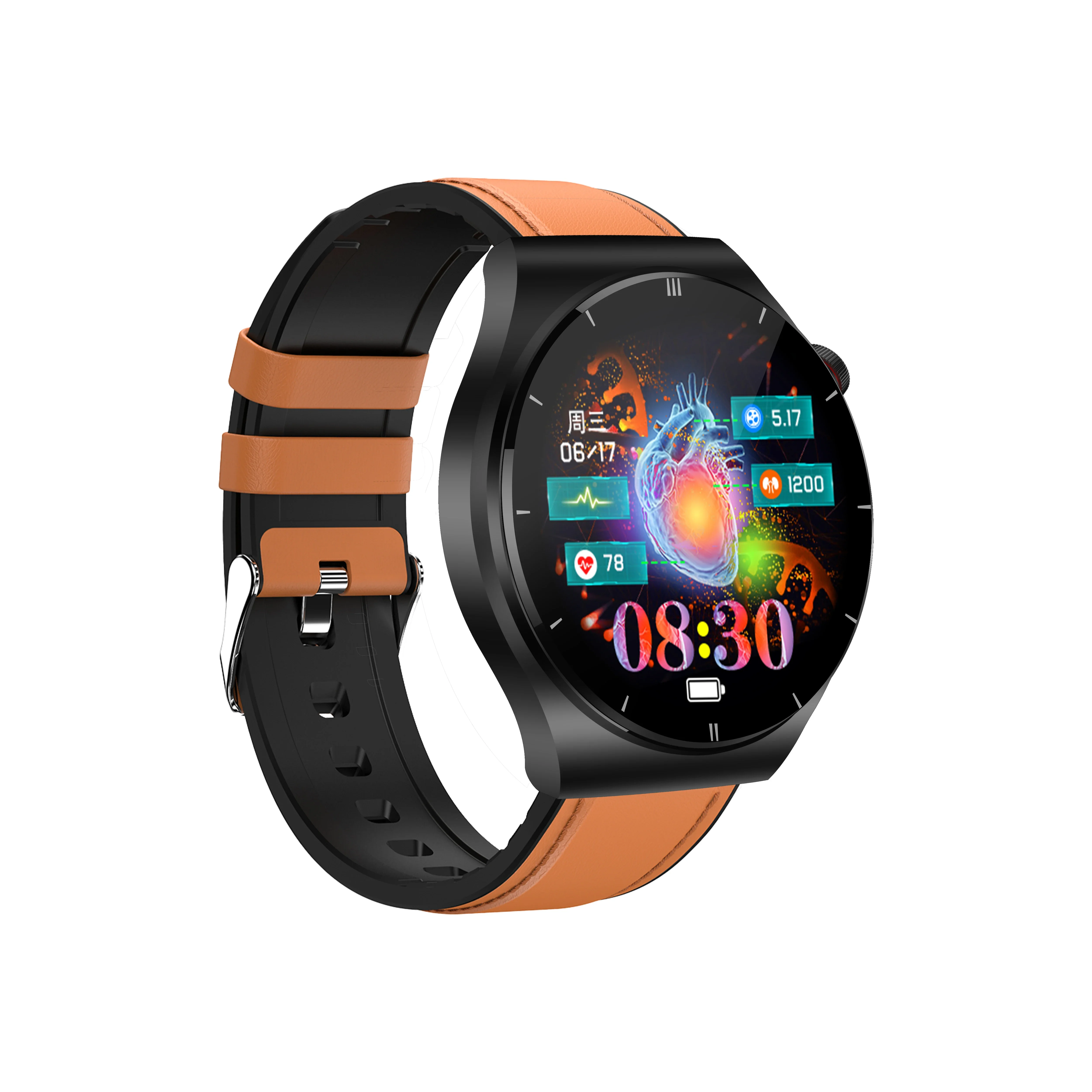 2024 New SmartWatch Men 1.46 Inch HD Screen ECG+PPG Heart Rate Bluetooth Call GPS Sports Trajectory Health Smart Sports Watch