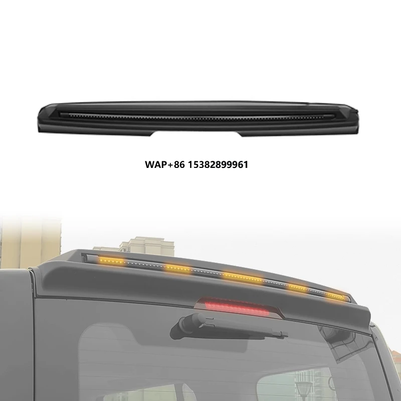 

High Quality PP Rear Trunk Roof Spoiler Tail Wing With LED Lights for GWM Tank 300