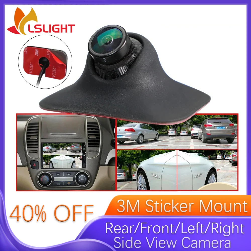 Car Front Rear Left Right Side View AHD HD Night Vision Camera Mirror Reversing Camera Universal Auto Electronics Accessories
