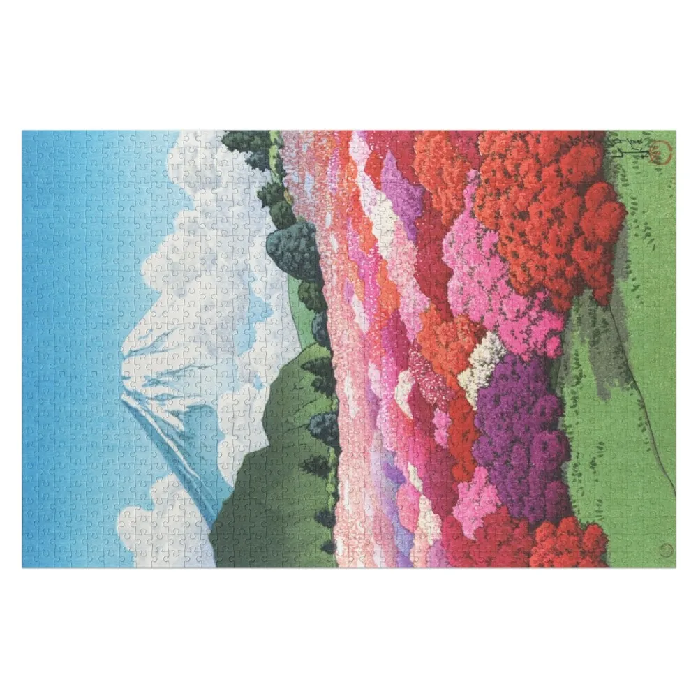 

Пейзаж горной виллы Кенан в Мото-Хаконе, автор: Кавасэ Хасуи, индивидуальная головоломка для детей