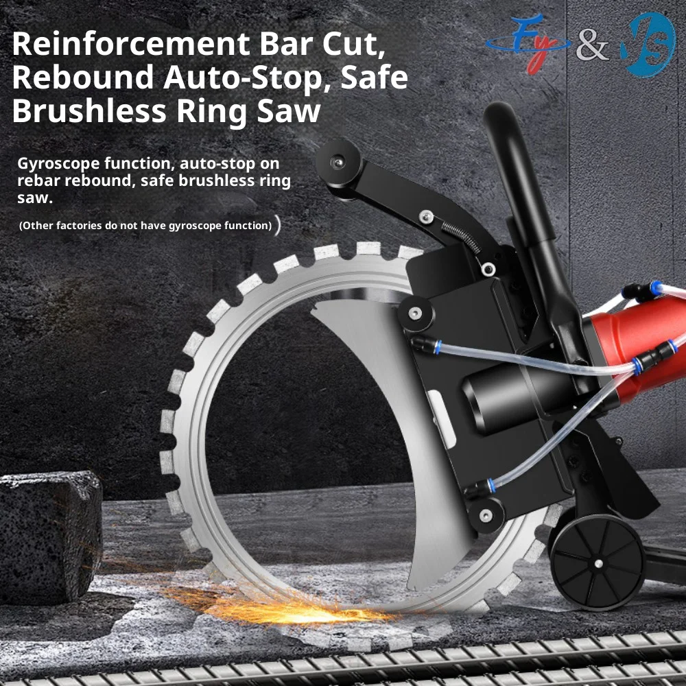 

High Power Multifunctional Wall Ring Saw - Brushless Wet Cutting for Concrete Road/Stone (K410/520 Saw Blade)