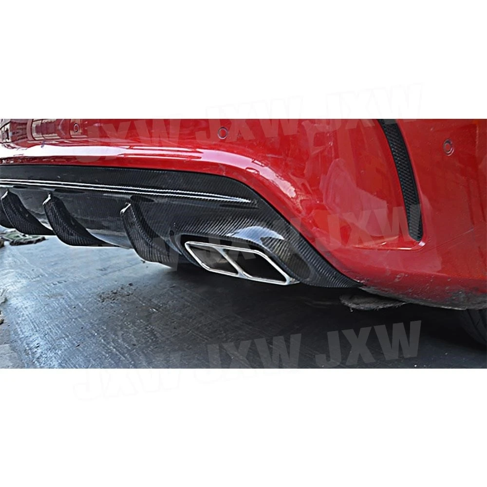 

Carbon Fiber Car Rear Bumper Lip Diffuser Spoiler for Mercedes Benz W117 CLA250 260 CLA45 AMG Sport 2013-2018 ABS FRP Black Kits