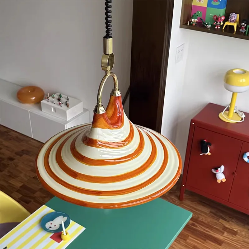 الشمال مطعم قلادة ضوء قابل للسحب قابل للتعديل الفرنسية الرجعية نمط باوهاوس غرفة المعيشة غرفة نوم دراسة تركيبات الإضاءة